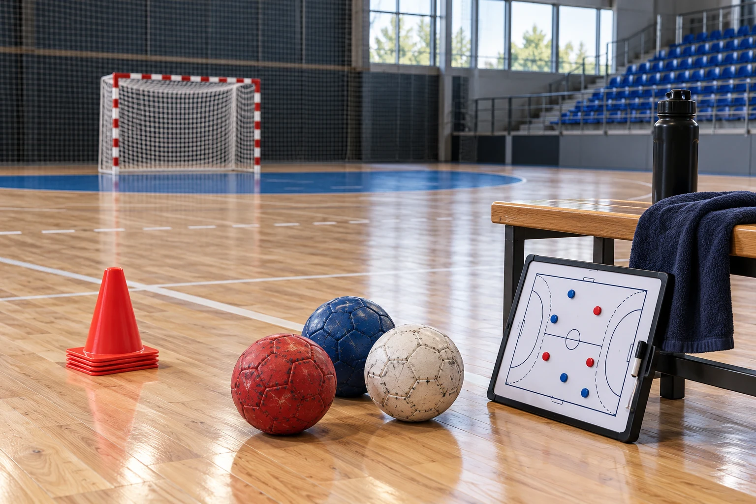 Handball training equipment collection